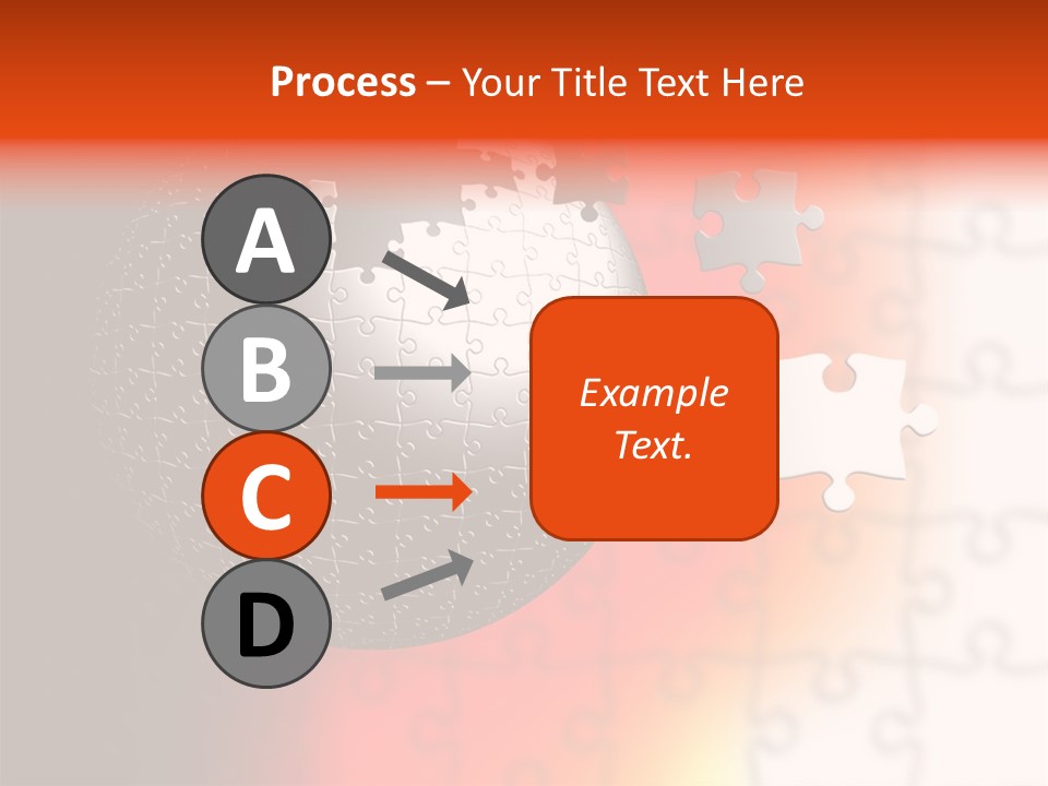 Design Abstract Puzzle PowerPoint Template
