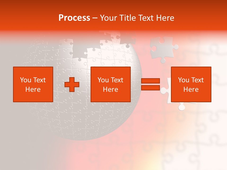 Design Abstract Puzzle PowerPoint Template