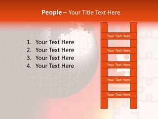 Design Abstract Puzzle PowerPoint Template