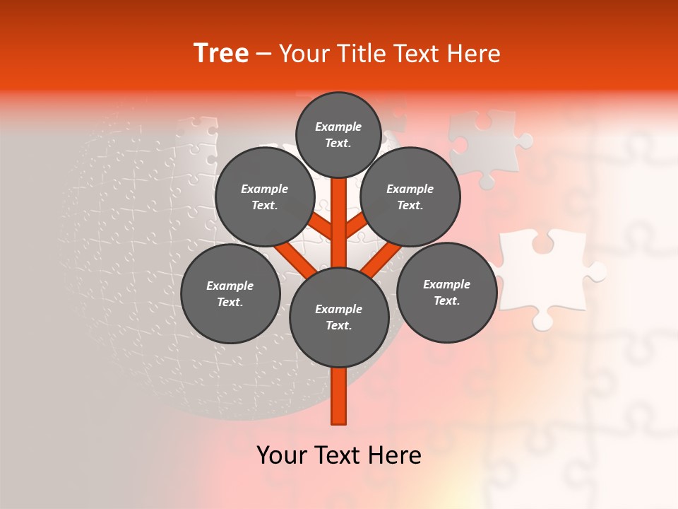 Design Abstract Puzzle PowerPoint Template