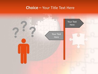 Design Abstract Puzzle PowerPoint Template