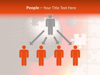 Design Abstract Puzzle PowerPoint Template