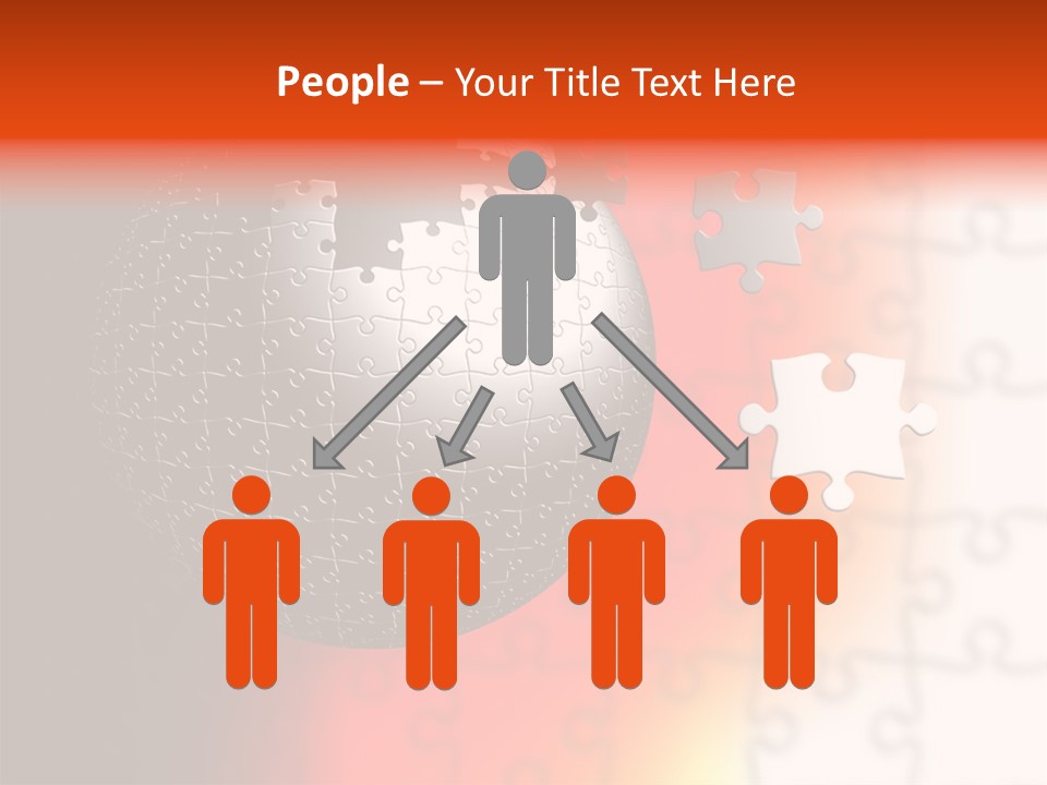 Design Abstract Puzzle PowerPoint Template