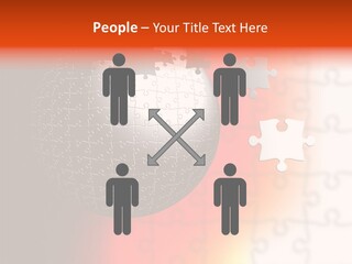 Design Abstract Puzzle PowerPoint Template