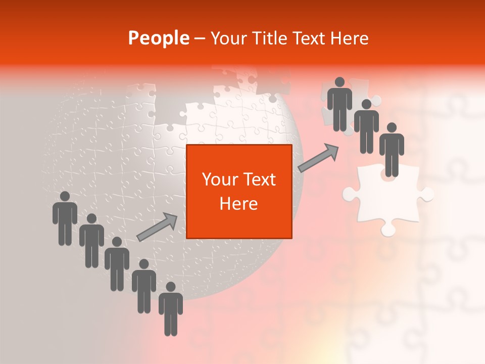 Design Abstract Puzzle PowerPoint Template