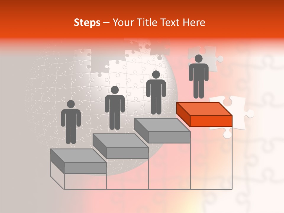 Design Abstract Puzzle PowerPoint Template