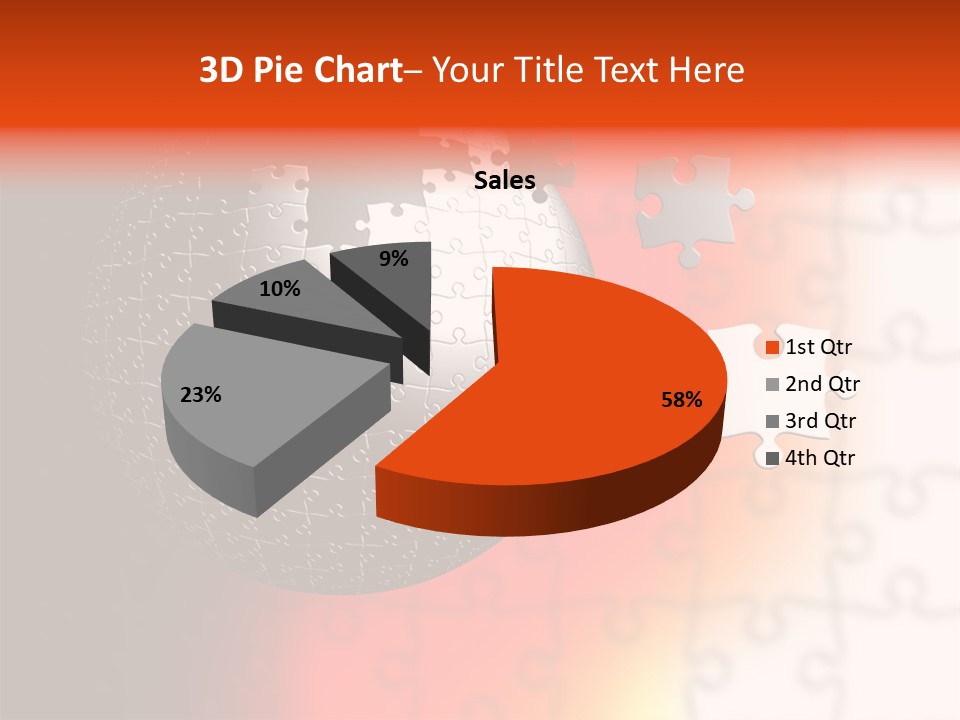 Design Abstract Puzzle PowerPoint Template