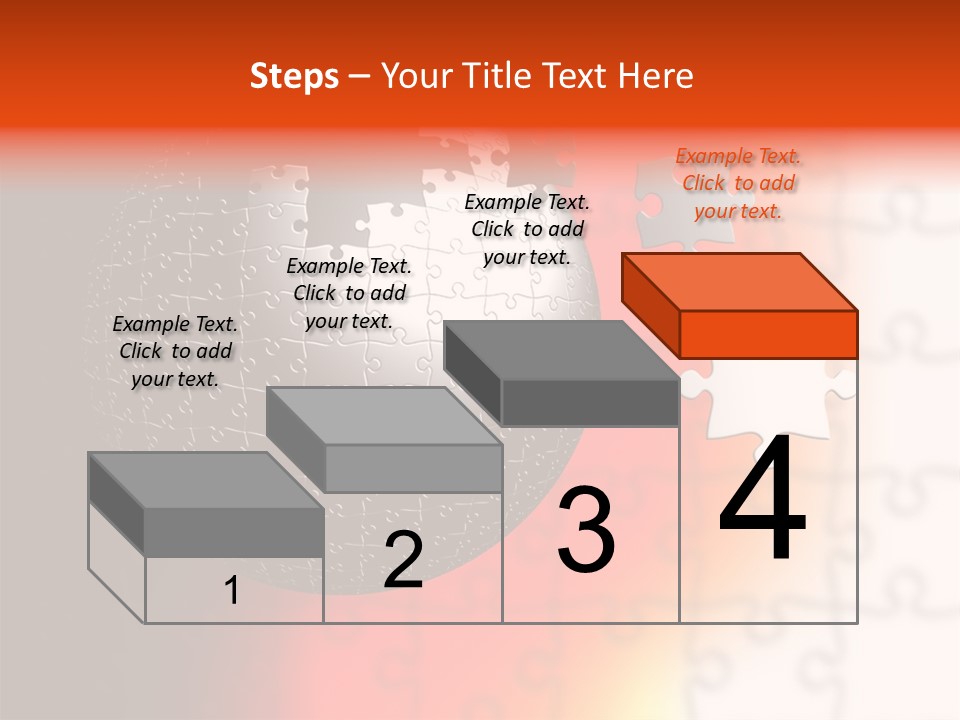 Design Abstract Puzzle PowerPoint Template