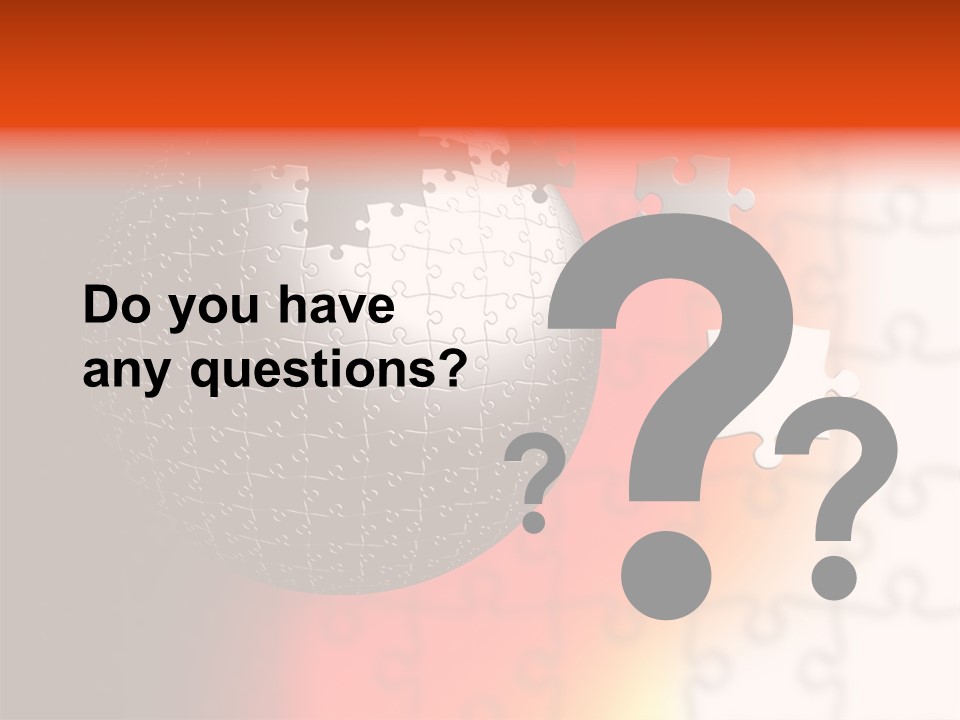 Design Abstract Puzzle PowerPoint Template