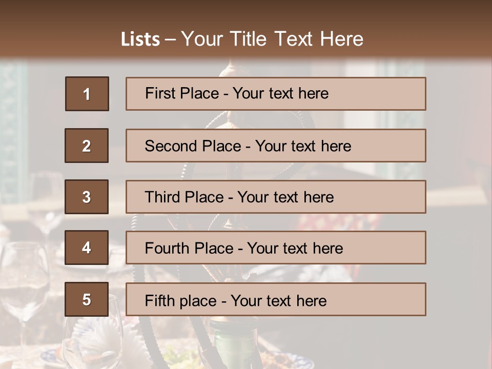 Interior Plate Tradition PowerPoint Template