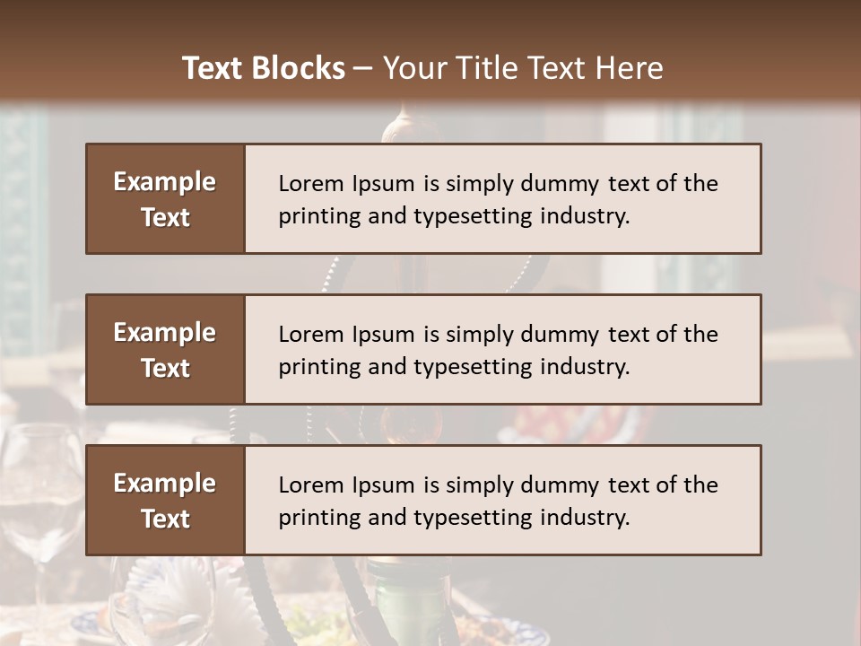 Interior Plate Tradition PowerPoint Template