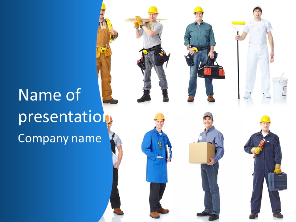 Manufacturing Isolated Install PowerPoint Template