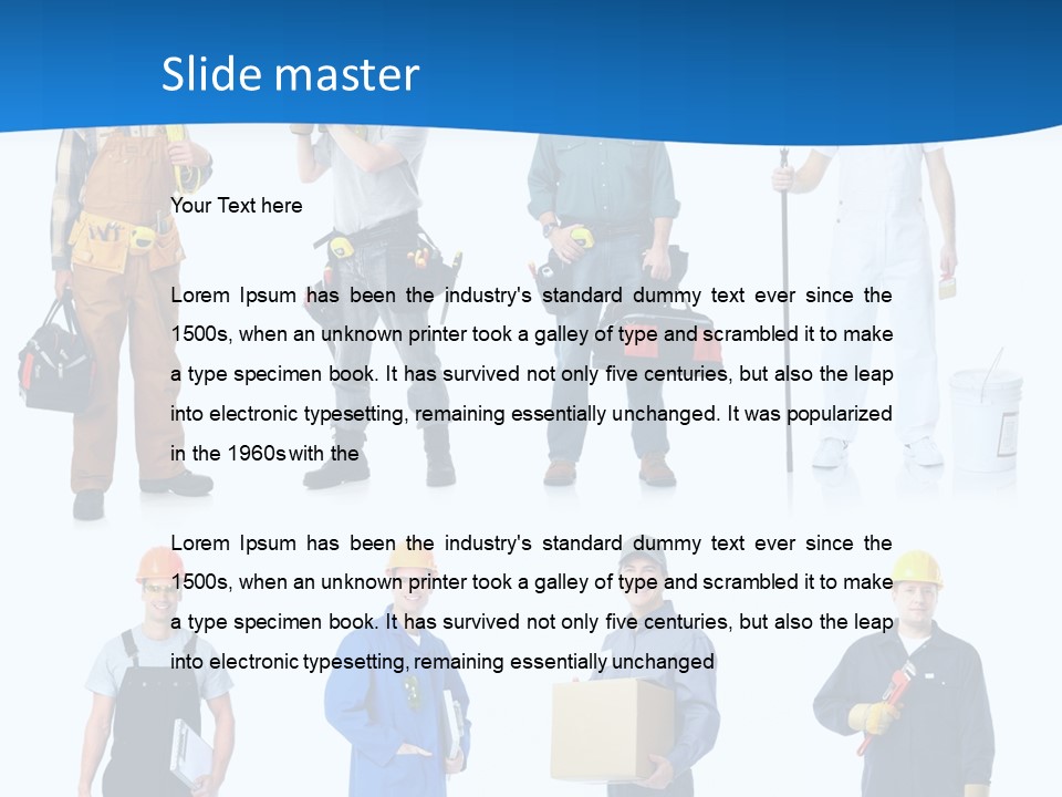 Manufacturing Isolated Install PowerPoint Template