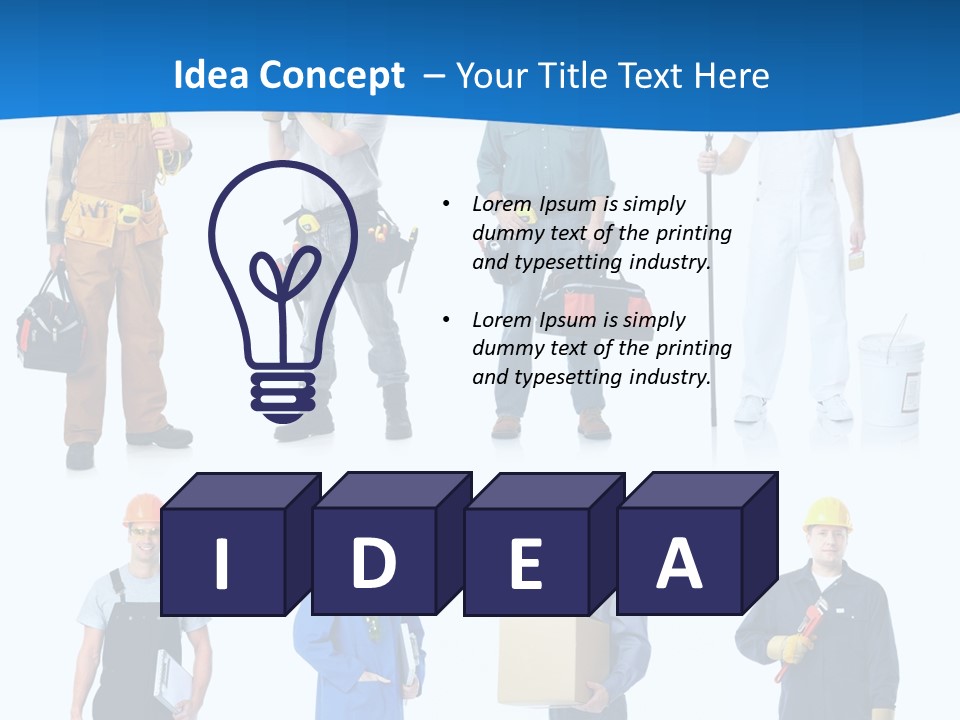 Manufacturing Isolated Install PowerPoint Template