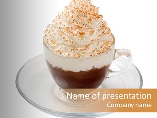 Capuccino Fresh Cappuchino PowerPoint Template