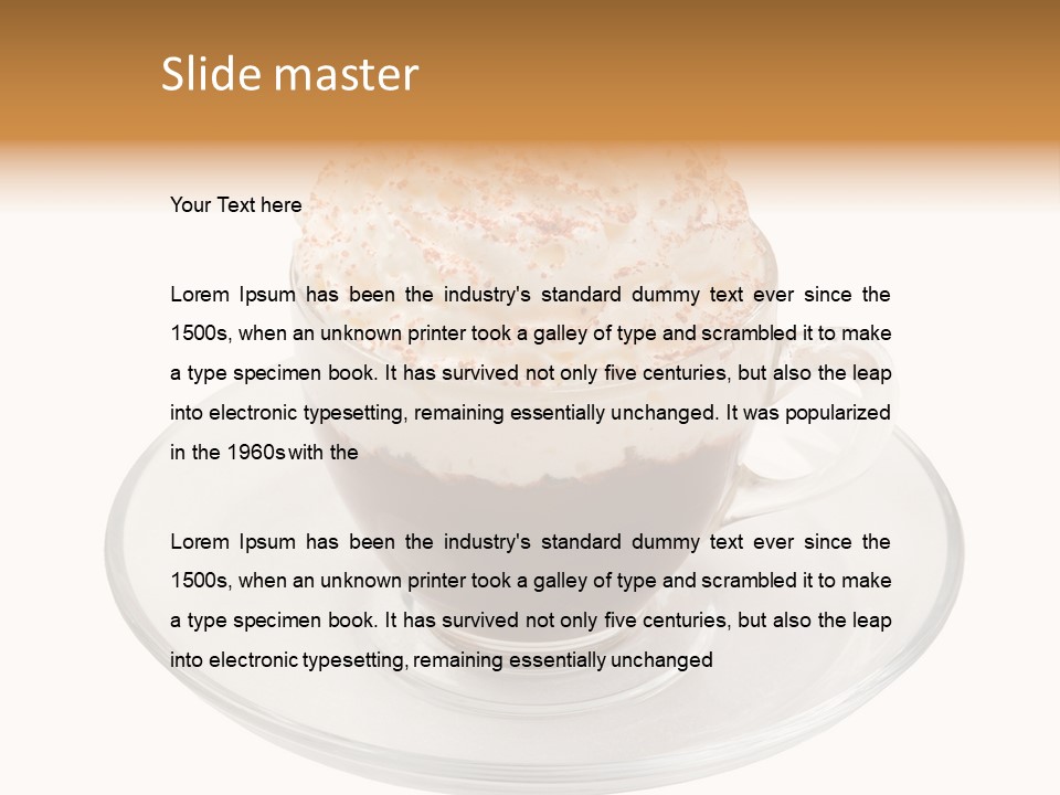 Capuccino Fresh Cappuchino PowerPoint Template