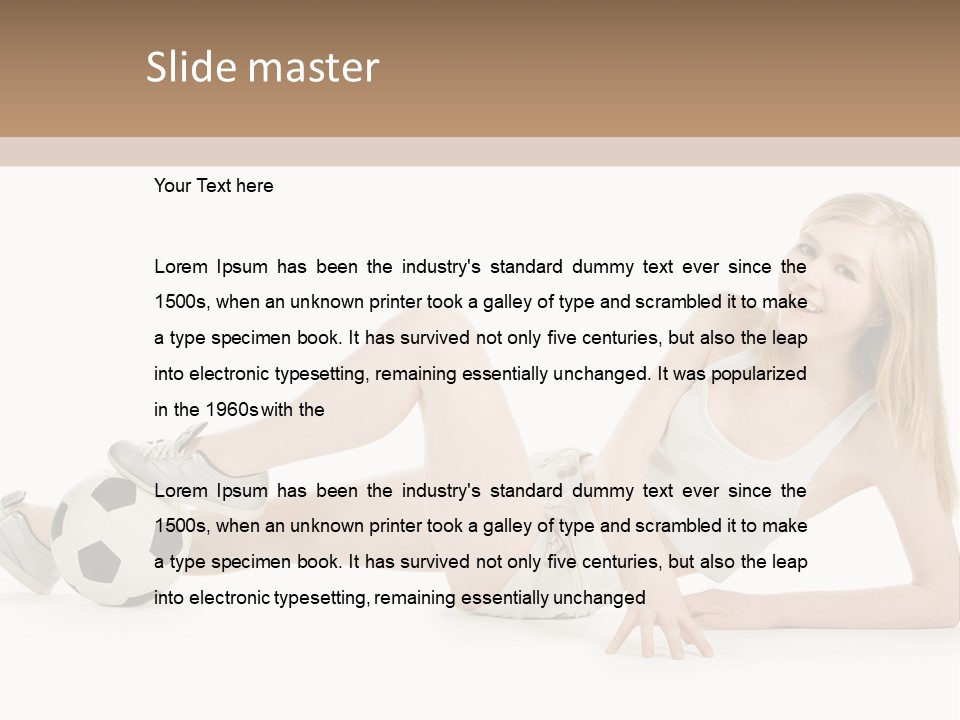 Cute Lifestyle Fan PowerPoint Template