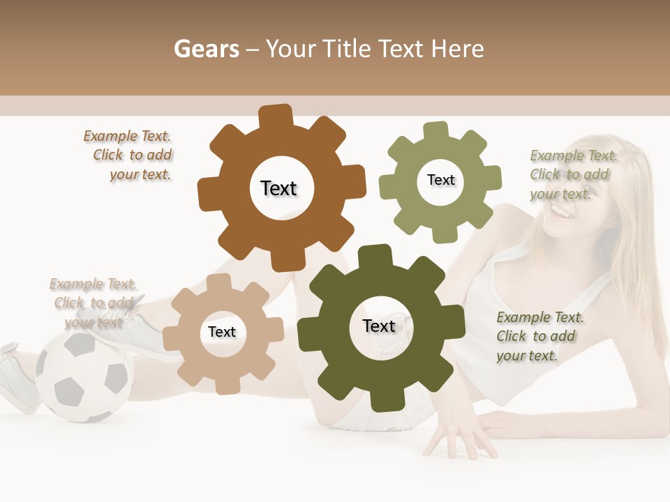 Cute Lifestyle Fan PowerPoint Template