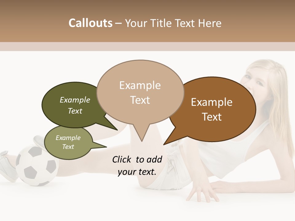 Cute Lifestyle Fan PowerPoint Template