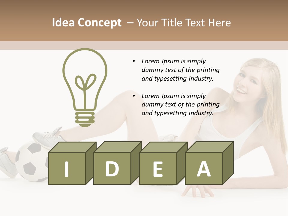 Cute Lifestyle Fan PowerPoint Template