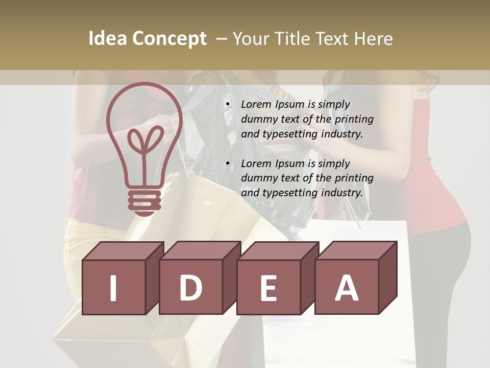 Bag Happiness Fun PowerPoint Template