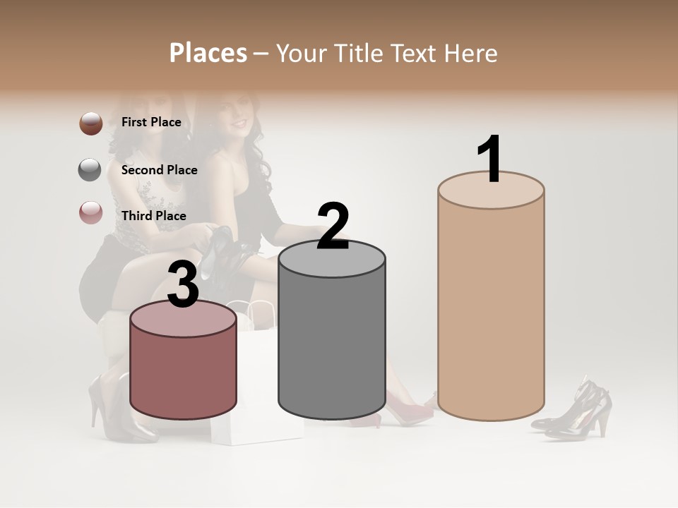 Casual Modern Girl PowerPoint Template