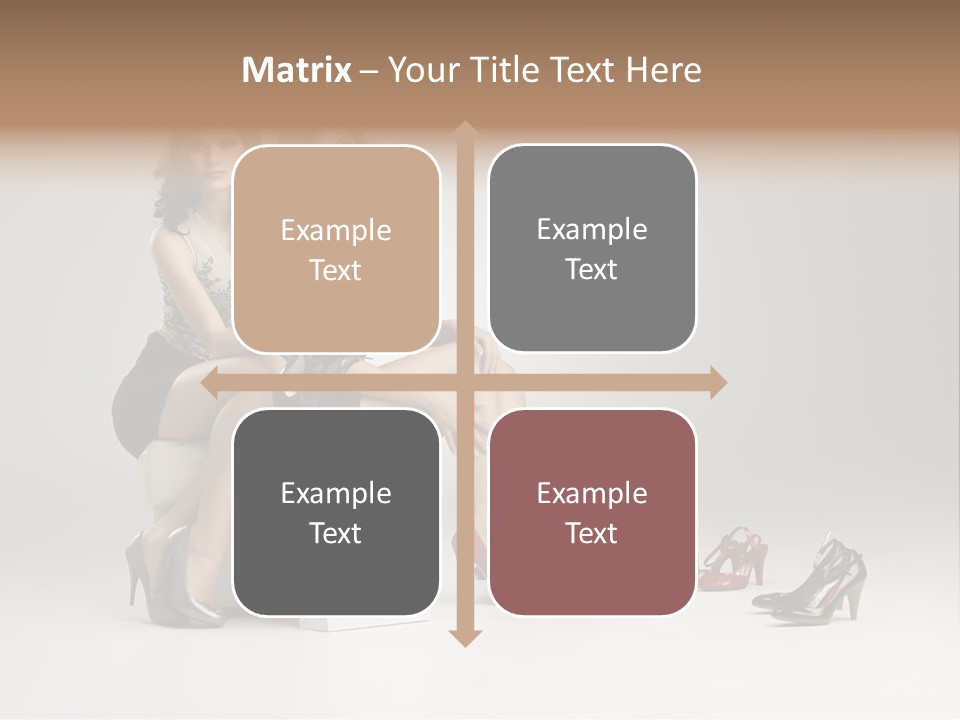 Casual Modern Girl PowerPoint Template