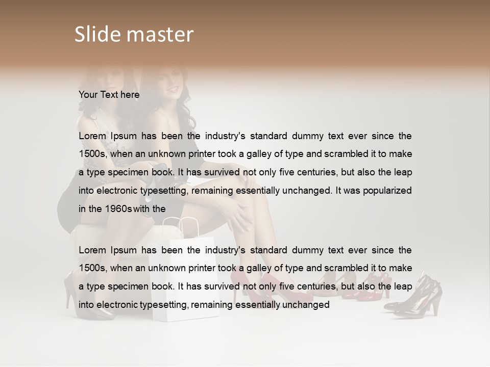 Casual Modern Girl PowerPoint Template