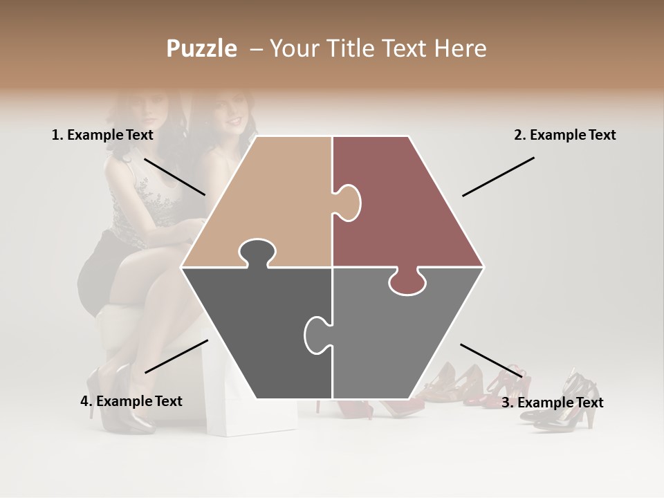 Casual Modern Girl PowerPoint Template