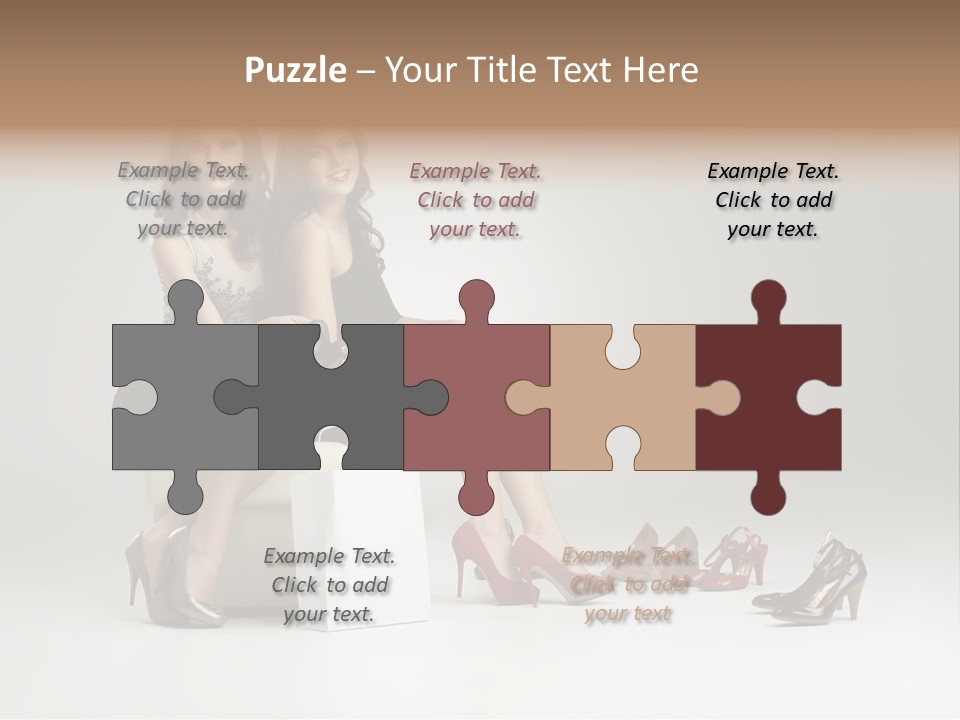 Casual Modern Girl PowerPoint Template