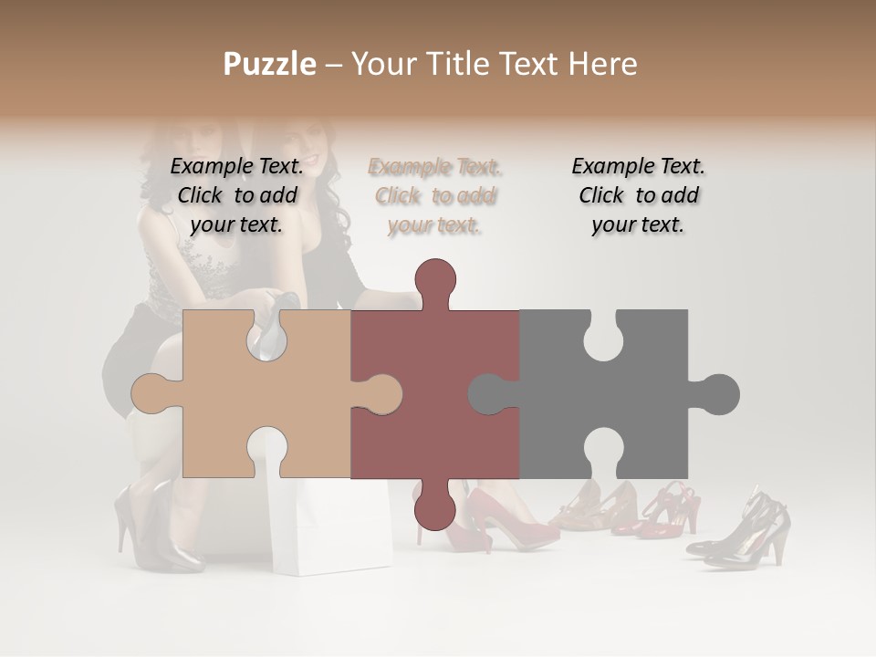 Casual Modern Girl PowerPoint Template