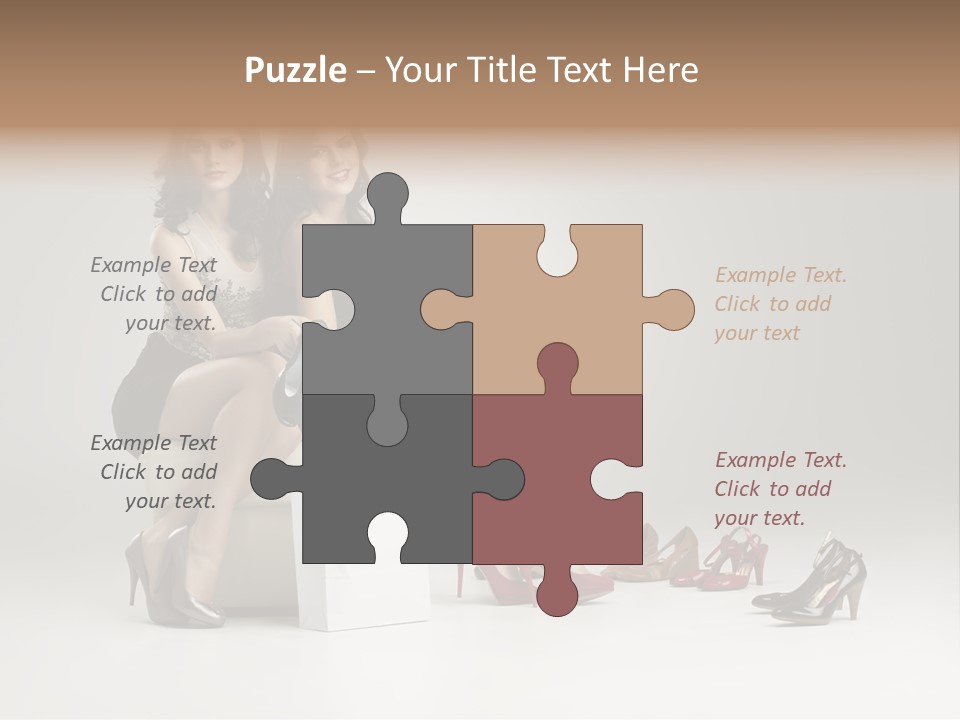 Casual Modern Girl PowerPoint Template