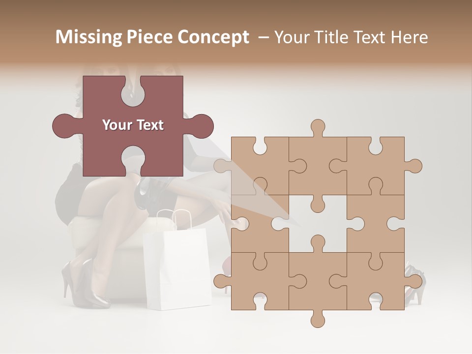 Casual Modern Girl PowerPoint Template