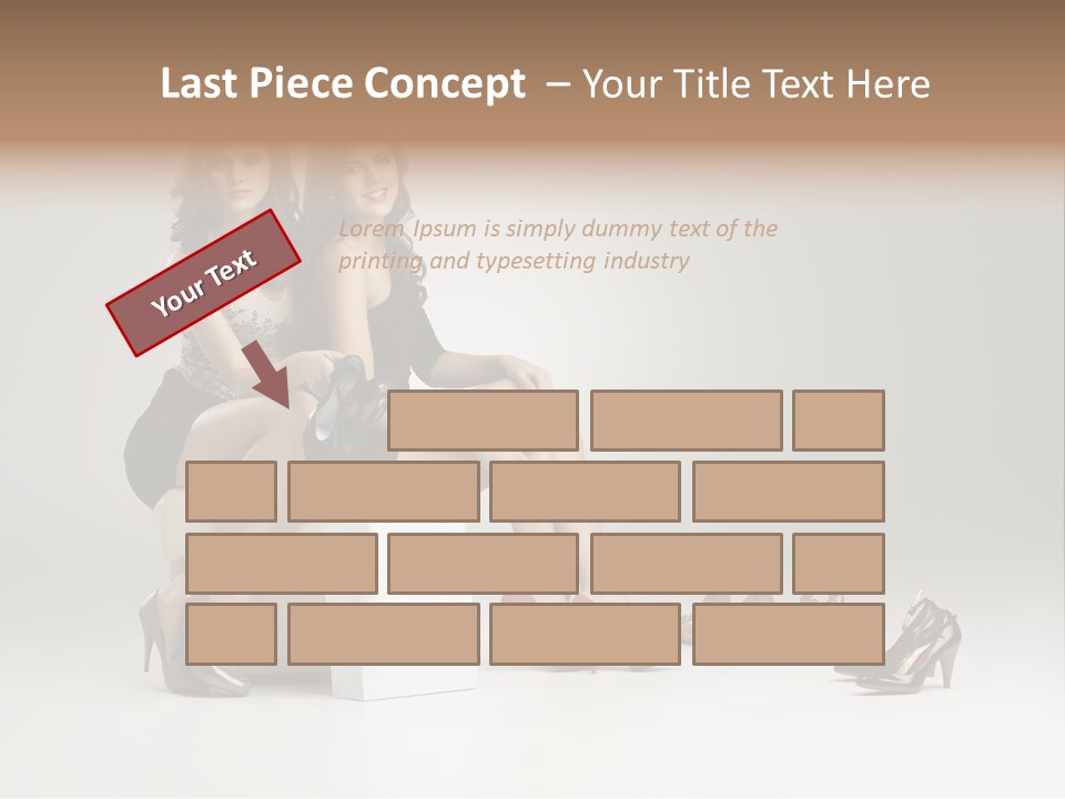 Casual Modern Girl PowerPoint Template