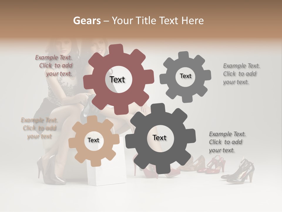 Casual Modern Girl PowerPoint Template