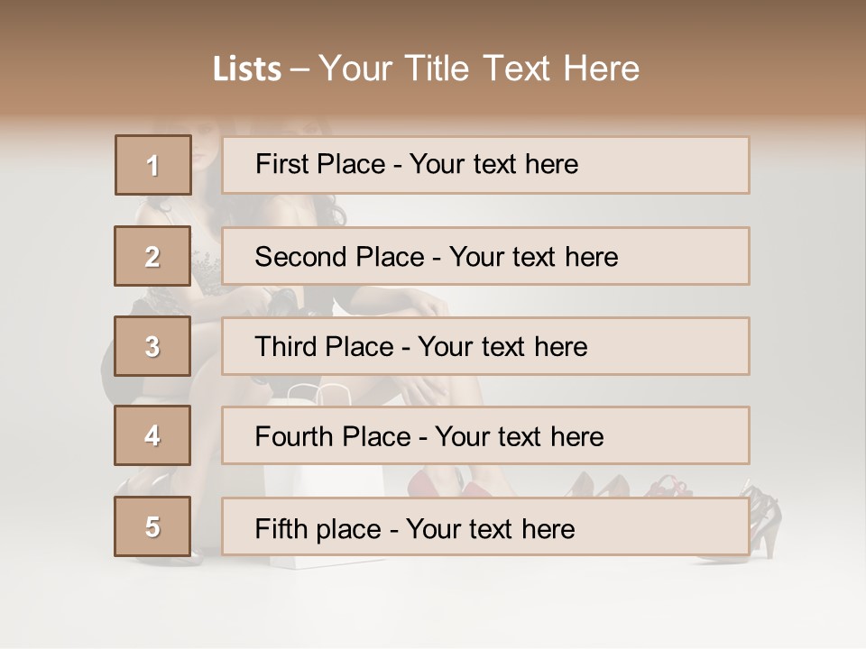 Casual Modern Girl PowerPoint Template