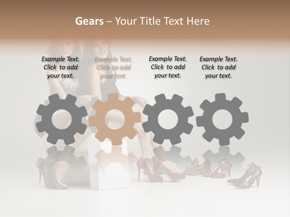 Casual Modern Girl PowerPoint Template