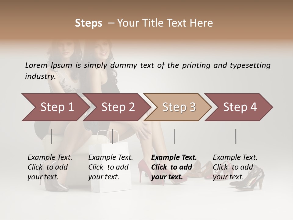 Casual Modern Girl PowerPoint Template