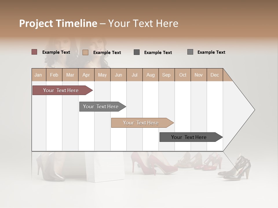 Casual Modern Girl PowerPoint Template