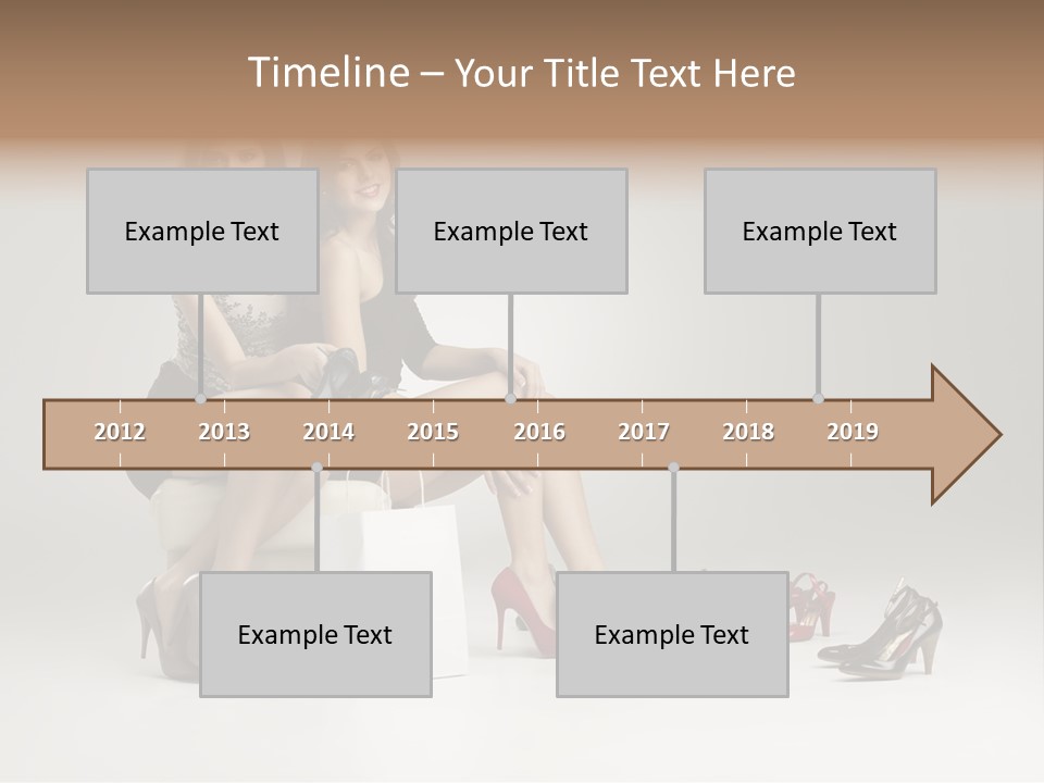 Casual Modern Girl PowerPoint Template