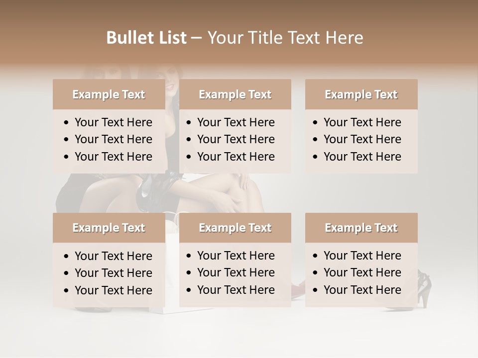 Casual Modern Girl PowerPoint Template