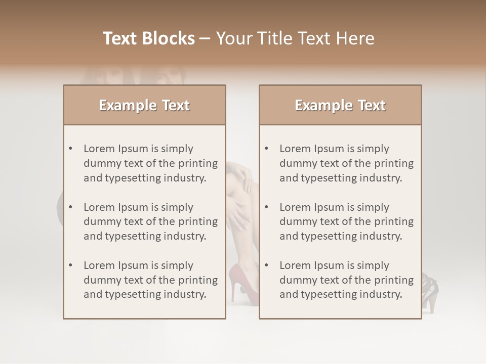 Casual Modern Girl PowerPoint Template