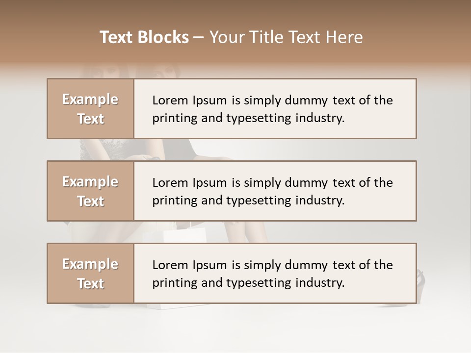 Casual Modern Girl PowerPoint Template
