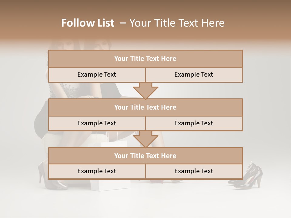 Casual Modern Girl PowerPoint Template