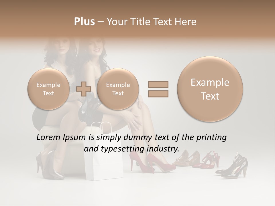 Casual Modern Girl PowerPoint Template