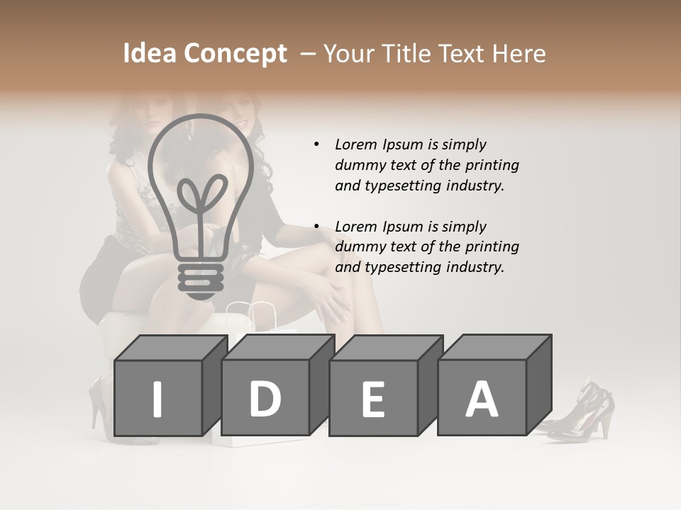 Casual Modern Girl PowerPoint Template