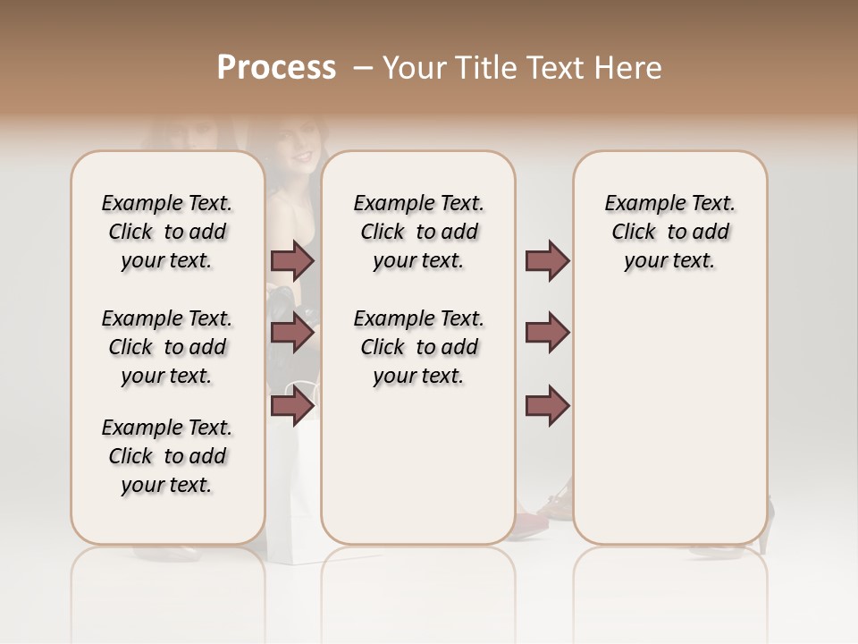 Casual Modern Girl PowerPoint Template