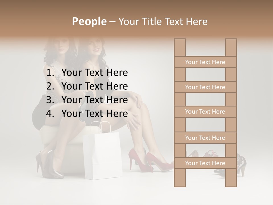 Casual Modern Girl PowerPoint Template