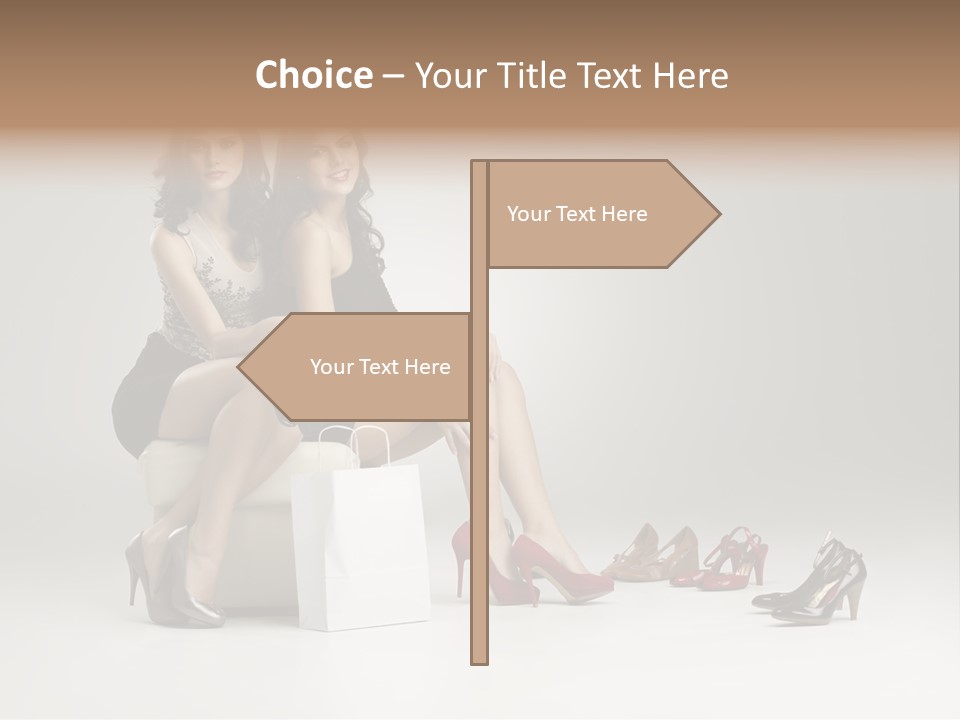 Casual Modern Girl PowerPoint Template