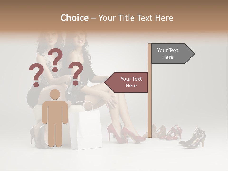 Casual Modern Girl PowerPoint Template